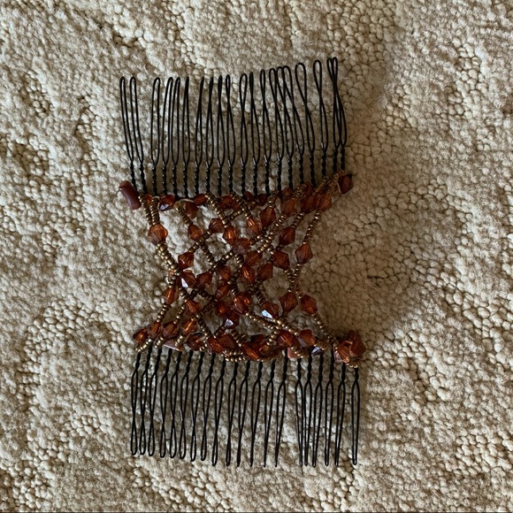 EZ Combs Beaded Stretchable Hair Clips Set of two - Picture 3 of 14